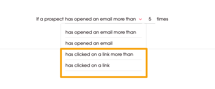 Image showing conditions based on the tracked links