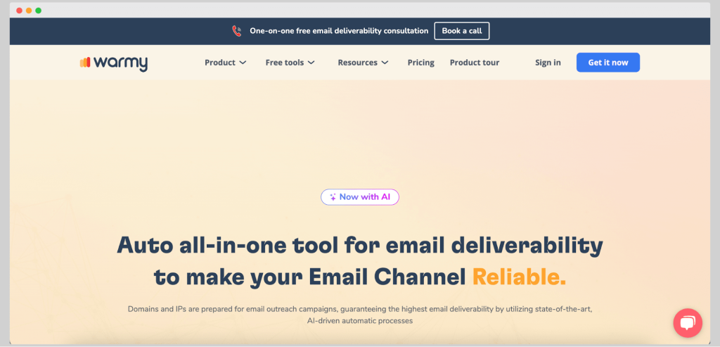 Warmy.io  - one of the best email warmup API choices.