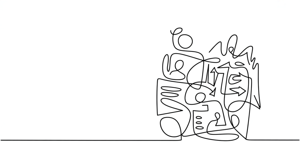 Hand-drawn style illustration.